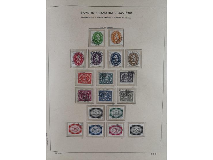 1840/1945, in den Hauptnummern fast komplette ungebrauchte und gestempelte Sammlung Deutsches Reich inkl. Dienstmarken ab Alt