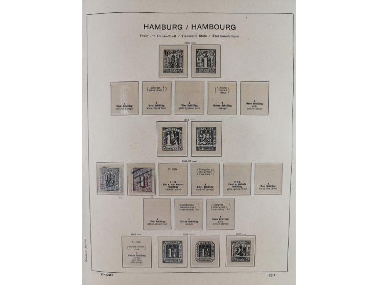 1840/1945, in den Hauptnummern fast komplette ungebrauchte und gestempelte Sammlung Deutsches Reich inkl. Dienstmarken ab Alt