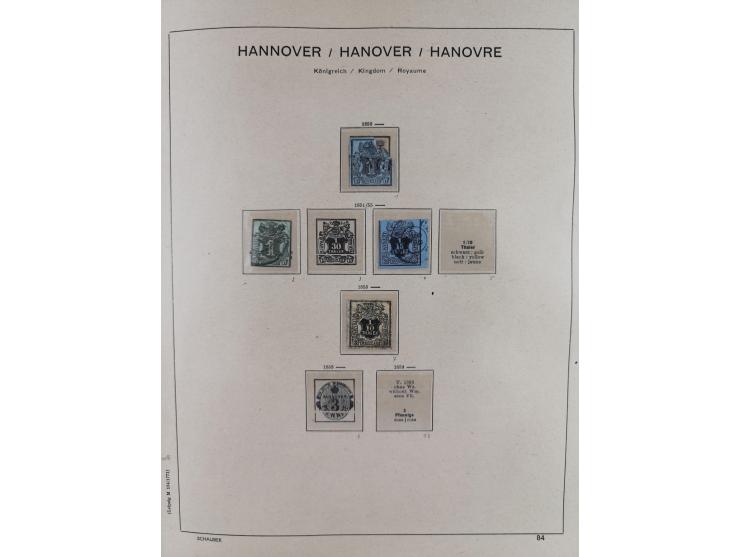 1840/1945, in den Hauptnummern fast komplette ungebrauchte und gestempelte Sammlung Deutsches Reich inkl. Dienstmarken ab Alt