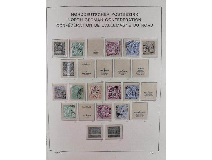 1840/1945, in den Hauptnummern fast komplette ungebrauchte und gestempelte Sammlung Deutsches Reich inkl. Dienstmarken ab Alt