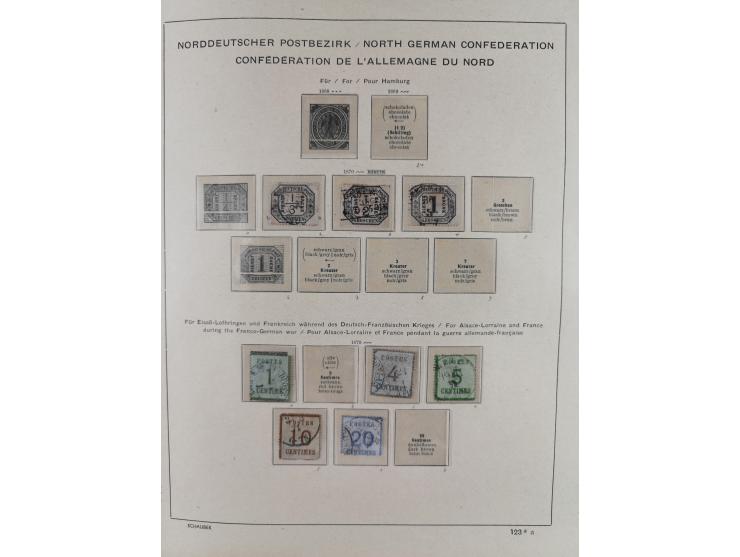 1840/1945, in den Hauptnummern fast komplette ungebrauchte und gestempelte Sammlung Deutsches Reich inkl. Dienstmarken ab Alt