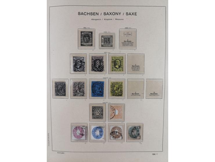 1840/1945, in den Hauptnummern fast komplette ungebrauchte und gestempelte Sammlung Deutsches Reich inkl. Dienstmarken ab Alt