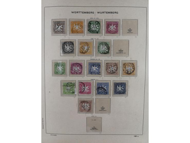 1840/1945, in den Hauptnummern fast komplette ungebrauchte und gestempelte Sammlung Deutsches Reich inkl. Dienstmarken ab Alt