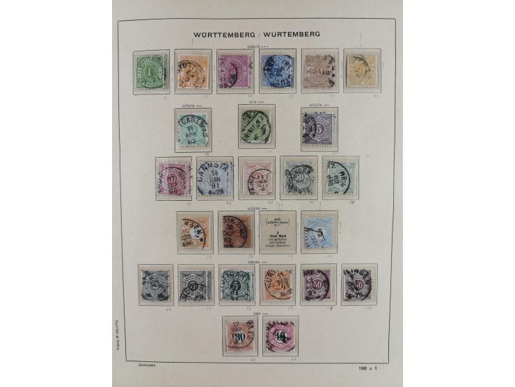 1840/1945, in den Hauptnummern fast komplette ungebrauchte und gestempelte Sammlung Deutsches Reich inkl. Dienstmarken ab Alt