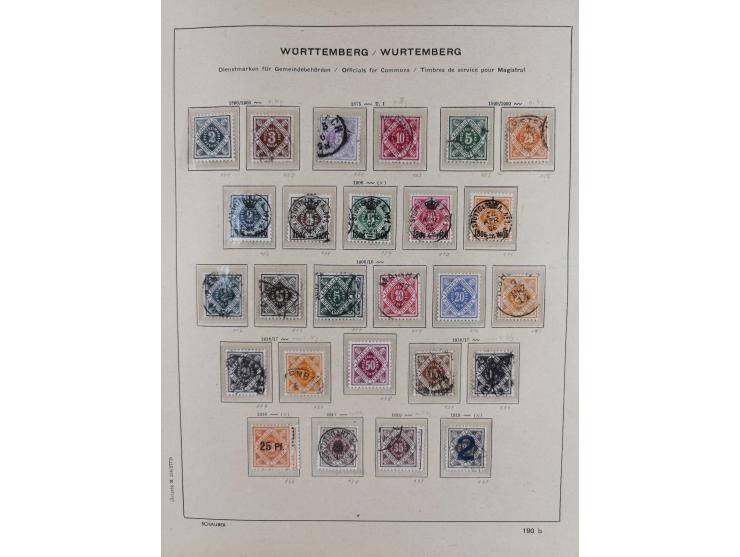 1840/1945, in den Hauptnummern fast komplette ungebrauchte und gestempelte Sammlung Deutsches Reich inkl. Dienstmarken ab Alt