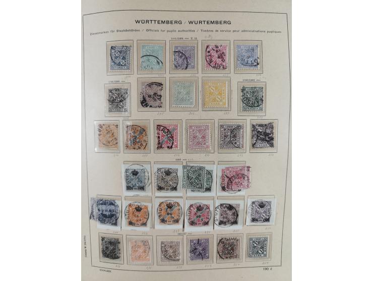 1840/1945, in den Hauptnummern fast komplette ungebrauchte und gestempelte Sammlung Deutsches Reich inkl. Dienstmarken ab Alt