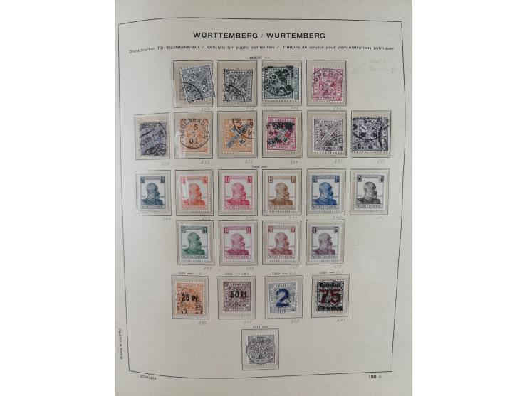 1840/1945, in den Hauptnummern fast komplette ungebrauchte und gestempelte Sammlung Deutsches Reich inkl. Dienstmarken ab Alt