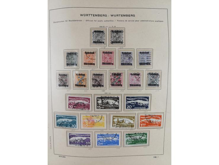 1840/1945, in den Hauptnummern fast komplette ungebrauchte und gestempelte Sammlung Deutsches Reich inkl. Dienstmarken ab Alt