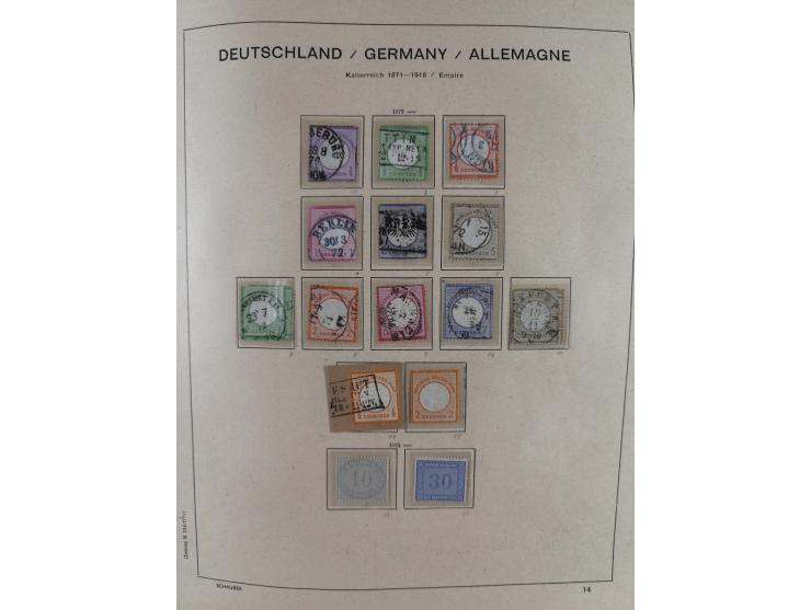 1840/1945, in den Hauptnummern fast komplette ungebrauchte und gestempelte Sammlung Deutsches Reich inkl. Dienstmarken ab Alt