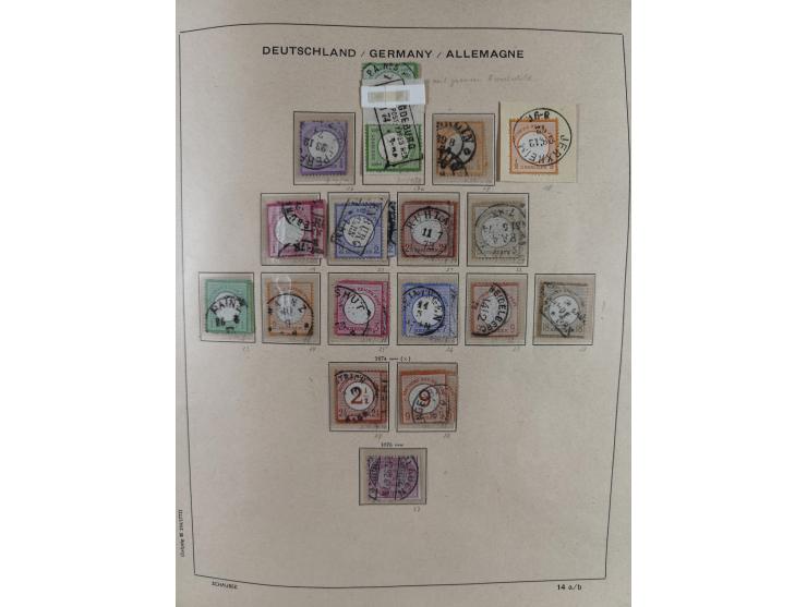 1840/1945, in den Hauptnummern fast komplette ungebrauchte und gestempelte Sammlung Deutsches Reich inkl. Dienstmarken ab Alt