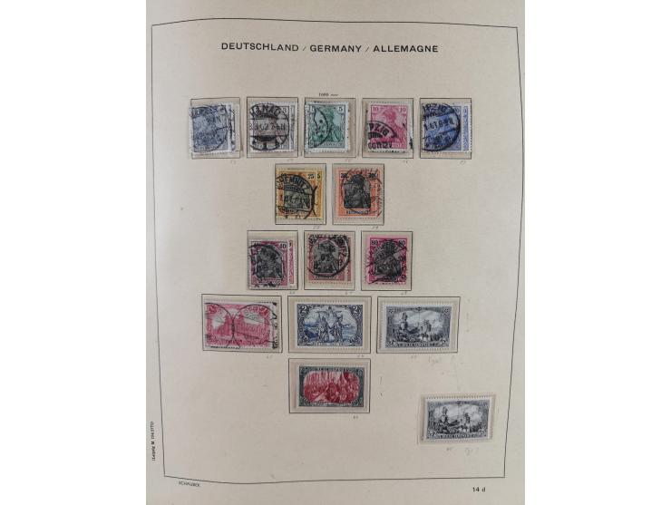 1840/1945, in den Hauptnummern fast komplette ungebrauchte und gestempelte Sammlung Deutsches Reich inkl. Dienstmarken ab Alt