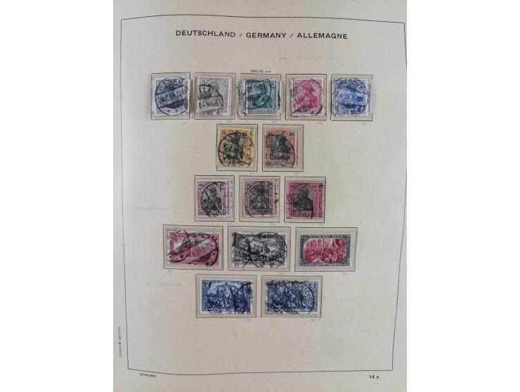 1840/1945, in den Hauptnummern fast komplette ungebrauchte und gestempelte Sammlung Deutsches Reich inkl. Dienstmarken ab Alt