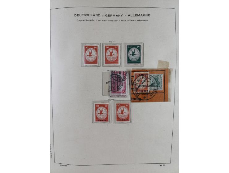 1840/1945, in den Hauptnummern fast komplette ungebrauchte und gestempelte Sammlung Deutsches Reich inkl. Dienstmarken ab Alt