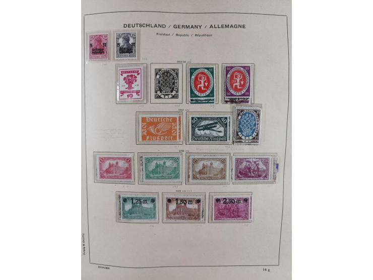 1840/1945, in den Hauptnummern fast komplette ungebrauchte und gestempelte Sammlung Deutsches Reich inkl. Dienstmarken ab Alt