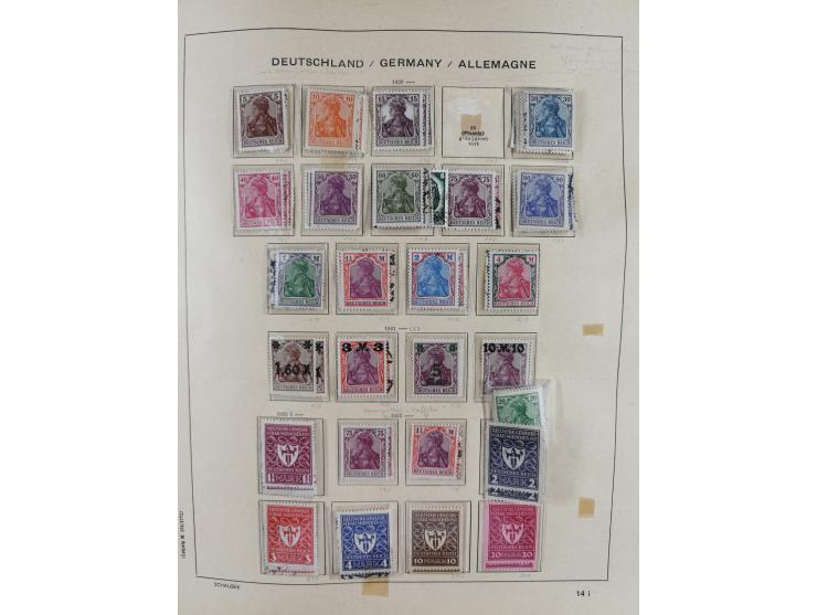 1840/1945, in den Hauptnummern fast komplette ungebrauchte und gestempelte Sammlung Deutsches Reich inkl. Dienstmarken ab Alt