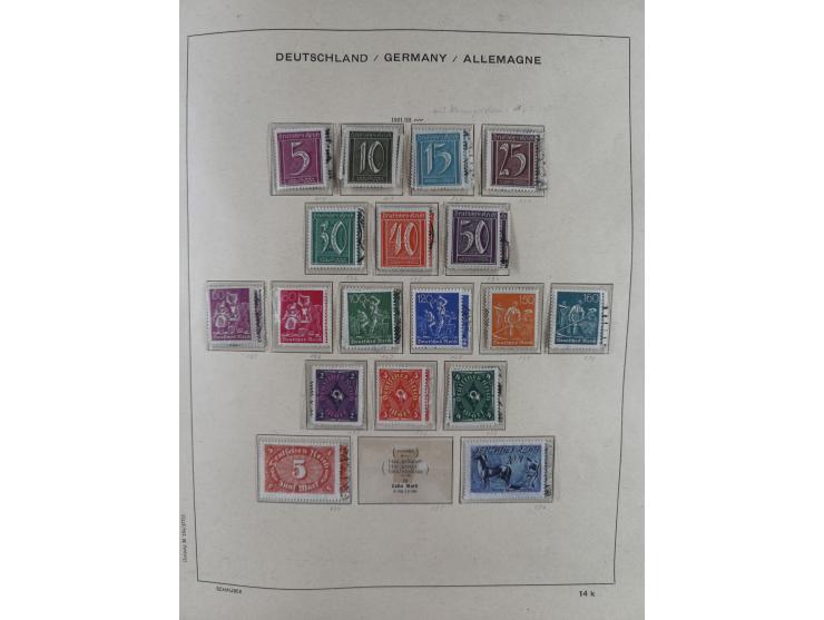1840/1945, in den Hauptnummern fast komplette ungebrauchte und gestempelte Sammlung Deutsches Reich inkl. Dienstmarken ab Alt
