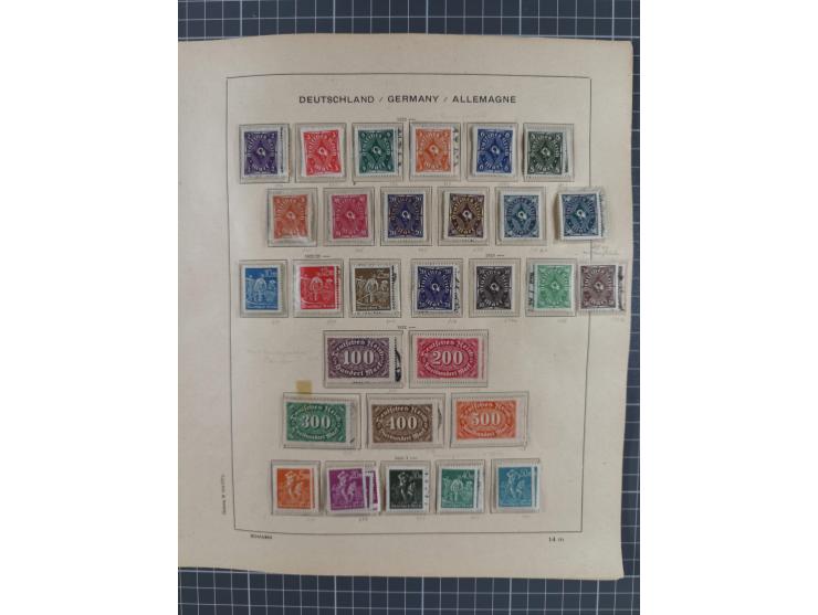 1840/1945, in den Hauptnummern fast komplette ungebrauchte und gestempelte Sammlung Deutsches Reich inkl. Dienstmarken ab Alt