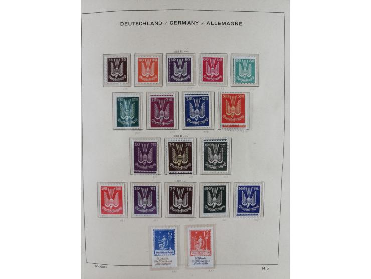 1840/1945, in den Hauptnummern fast komplette ungebrauchte und gestempelte Sammlung Deutsches Reich inkl. Dienstmarken ab Alt