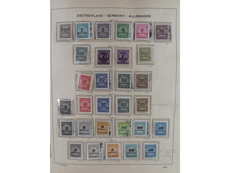 1840/1945, in den Hauptnummern fast komplette ungebrauchte und gestempelte Sammlung Deutsches Reich inkl. Dienstmarken ab Alt