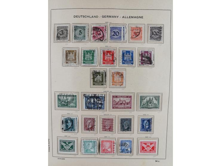 1840/1945, in den Hauptnummern fast komplette ungebrauchte und gestempelte Sammlung Deutsches Reich inkl. Dienstmarken ab Alt