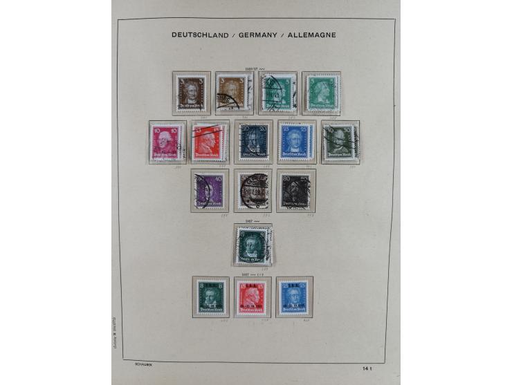 1840/1945, in den Hauptnummern fast komplette ungebrauchte und gestempelte Sammlung Deutsches Reich inkl. Dienstmarken ab Alt