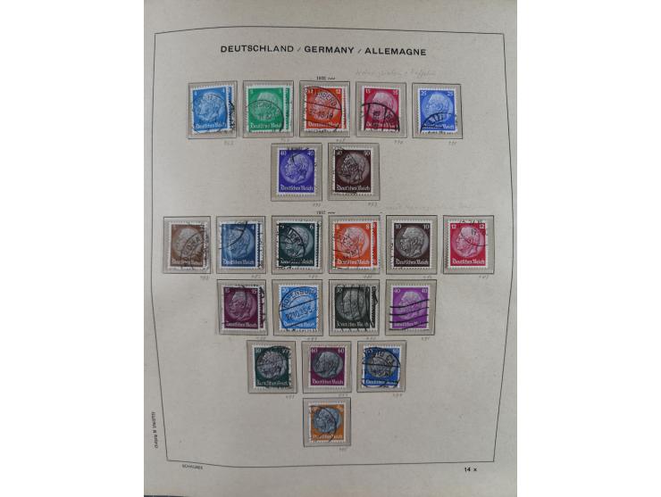1840/1945, in den Hauptnummern fast komplette ungebrauchte und gestempelte Sammlung Deutsches Reich inkl. Dienstmarken ab Alt