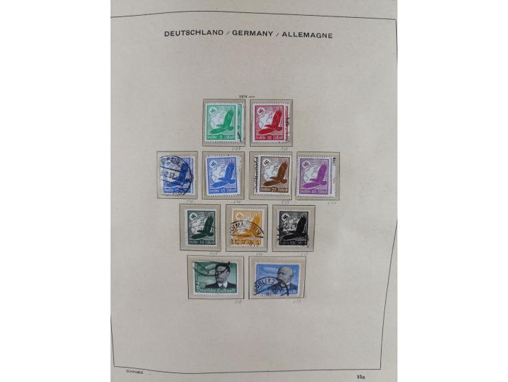 1840/1945, in den Hauptnummern fast komplette ungebrauchte und gestempelte Sammlung Deutsches Reich inkl. Dienstmarken ab Alt