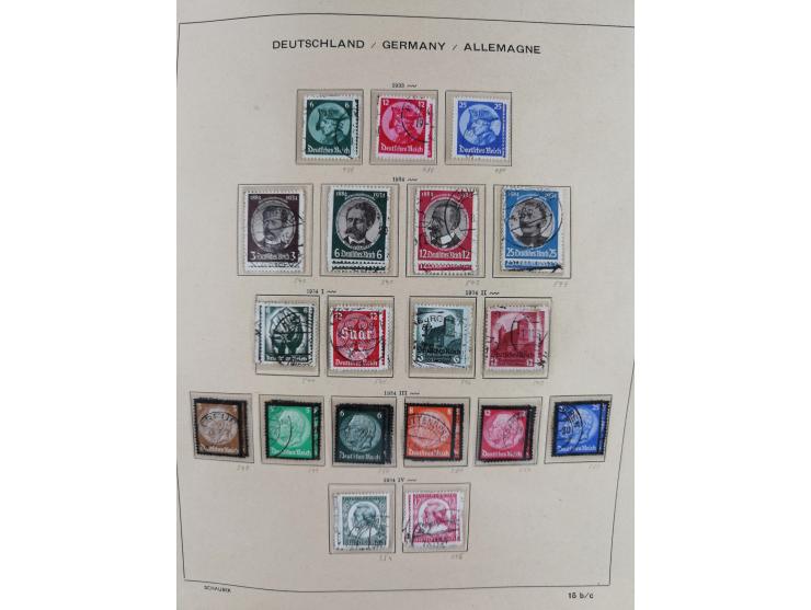 1840/1945, in den Hauptnummern fast komplette ungebrauchte und gestempelte Sammlung Deutsches Reich inkl. Dienstmarken ab Alt