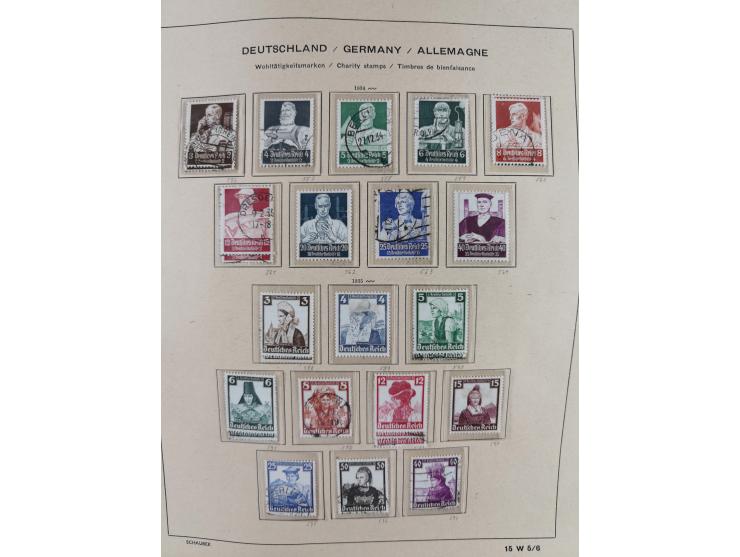 1840/1945, in den Hauptnummern fast komplette ungebrauchte und gestempelte Sammlung Deutsches Reich inkl. Dienstmarken ab Alt