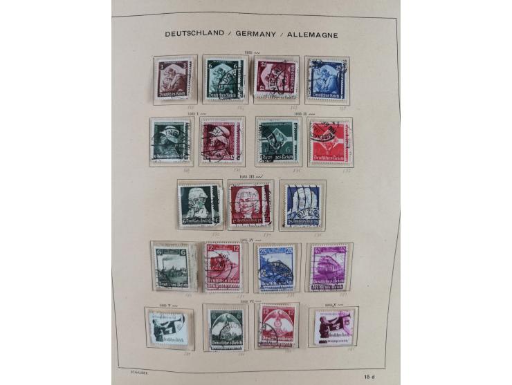 1840/1945, in den Hauptnummern fast komplette ungebrauchte und gestempelte Sammlung Deutsches Reich inkl. Dienstmarken ab Alt