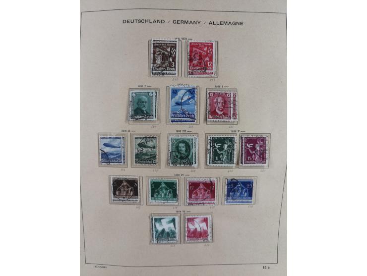 1840/1945, in den Hauptnummern fast komplette ungebrauchte und gestempelte Sammlung Deutsches Reich inkl. Dienstmarken ab Alt