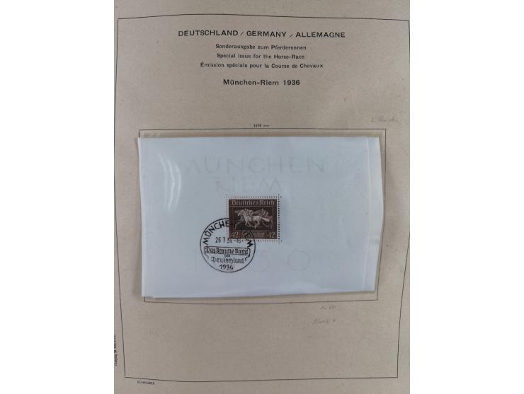 1840/1945, in den Hauptnummern fast komplette ungebrauchte und gestempelte Sammlung Deutsches Reich inkl. Dienstmarken ab Alt