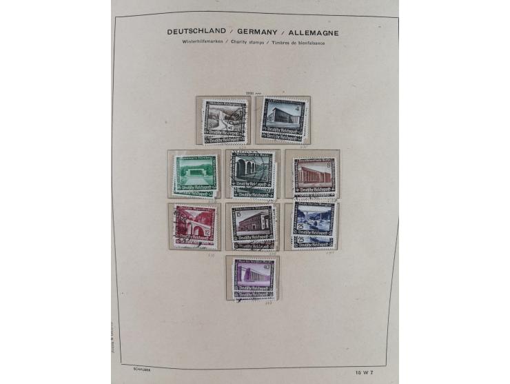 1840/1945, in den Hauptnummern fast komplette ungebrauchte und gestempelte Sammlung Deutsches Reich inkl. Dienstmarken ab Alt