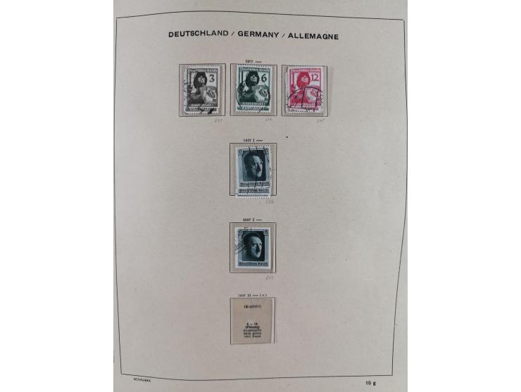 1840/1945, in den Hauptnummern fast komplette ungebrauchte und gestempelte Sammlung Deutsches Reich inkl. Dienstmarken ab Alt