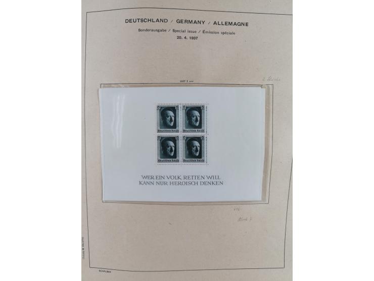 1840/1945, in den Hauptnummern fast komplette ungebrauchte und gestempelte Sammlung Deutsches Reich inkl. Dienstmarken ab Alt