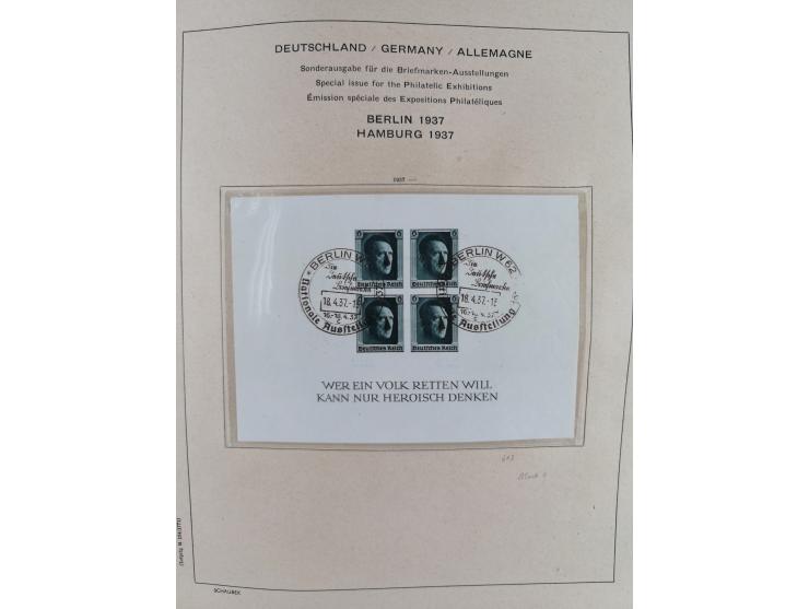 1840/1945, in den Hauptnummern fast komplette ungebrauchte und gestempelte Sammlung Deutsches Reich inkl. Dienstmarken ab Alt