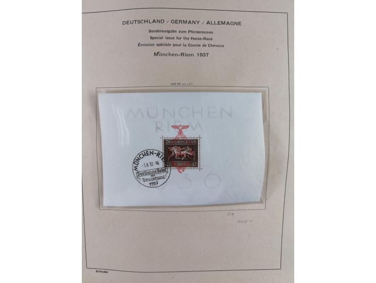 1840/1945, in den Hauptnummern fast komplette ungebrauchte und gestempelte Sammlung Deutsches Reich inkl. Dienstmarken ab Alt