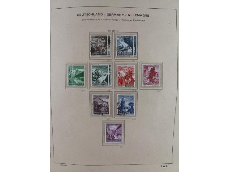 1840/1945, in den Hauptnummern fast komplette ungebrauchte und gestempelte Sammlung Deutsches Reich inkl. Dienstmarken ab Alt