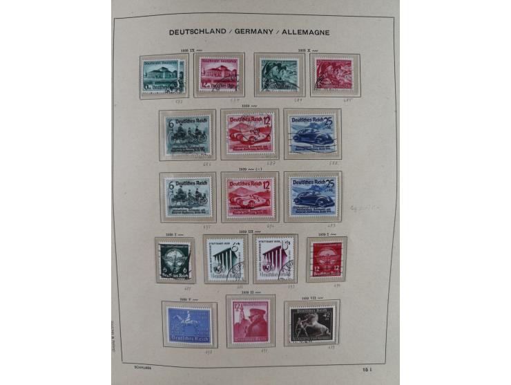 1840/1945, in den Hauptnummern fast komplette ungebrauchte und gestempelte Sammlung Deutsches Reich inkl. Dienstmarken ab Alt