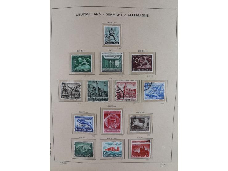 1840/1945, in den Hauptnummern fast komplette ungebrauchte und gestempelte Sammlung Deutsches Reich inkl. Dienstmarken ab Alt