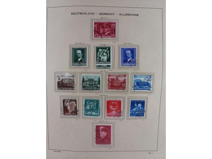 1840/1945, in den Hauptnummern fast komplette ungebrauchte und gestempelte Sammlung Deutsches Reich inkl. Dienstmarken ab Alt