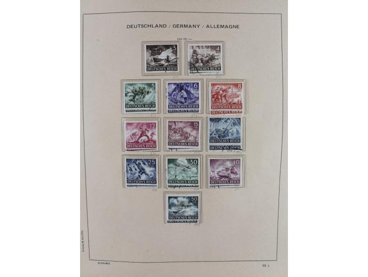 1840/1945, in den Hauptnummern fast komplette ungebrauchte und gestempelte Sammlung Deutsches Reich inkl. Dienstmarken ab Alt