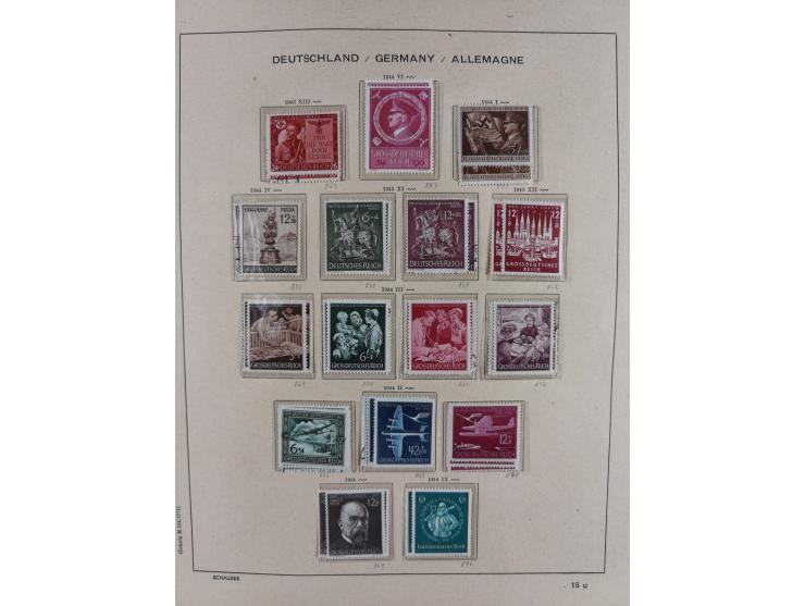 1840/1945, in den Hauptnummern fast komplette ungebrauchte und gestempelte Sammlung Deutsches Reich inkl. Dienstmarken ab Alt