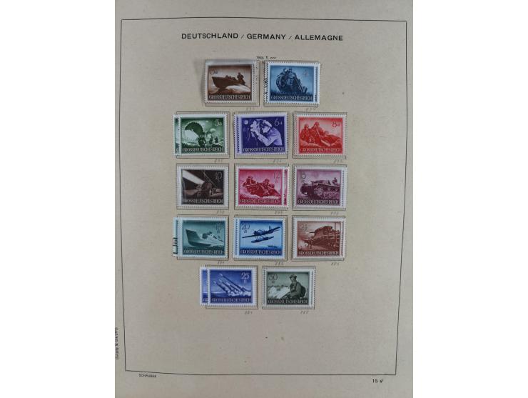 1840/1945, in den Hauptnummern fast komplette ungebrauchte und gestempelte Sammlung Deutsches Reich inkl. Dienstmarken ab Alt