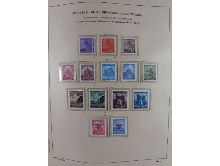 1840/1945, in den Hauptnummern fast komplette ungebrauchte und gestempelte Sammlung Deutsches Reich inkl. Dienstmarken ab Alt