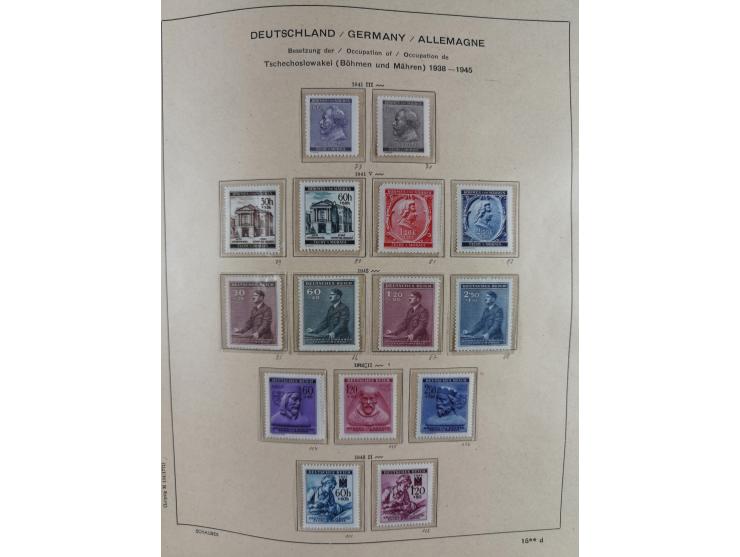 1840/1945, in den Hauptnummern fast komplette ungebrauchte und gestempelte Sammlung Deutsches Reich inkl. Dienstmarken ab Alt