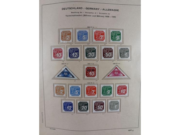 1840/1945, in den Hauptnummern fast komplette ungebrauchte und gestempelte Sammlung Deutsches Reich inkl. Dienstmarken ab Alt