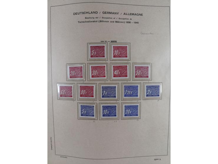 1840/1945, in den Hauptnummern fast komplette ungebrauchte und gestempelte Sammlung Deutsches Reich inkl. Dienstmarken ab Alt