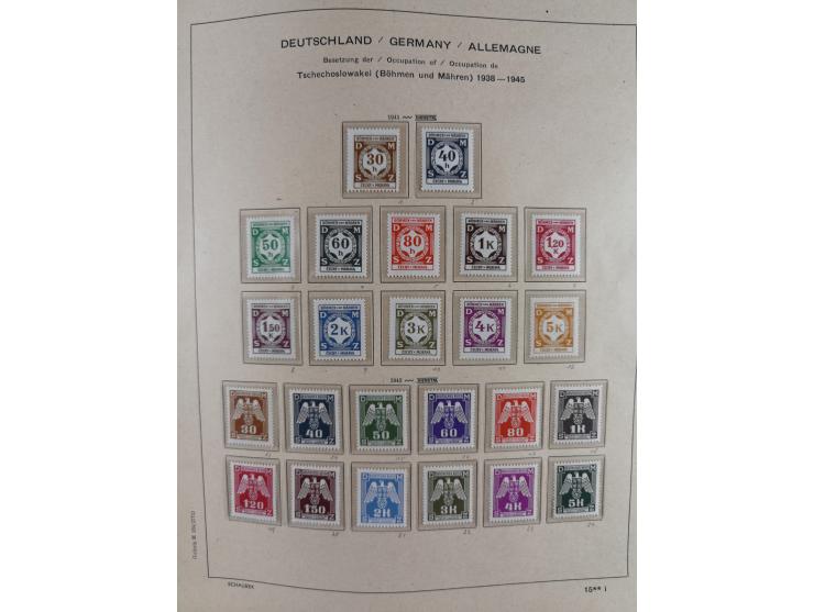 1840/1945, in den Hauptnummern fast komplette ungebrauchte und gestempelte Sammlung Deutsches Reich inkl. Dienstmarken ab Alt