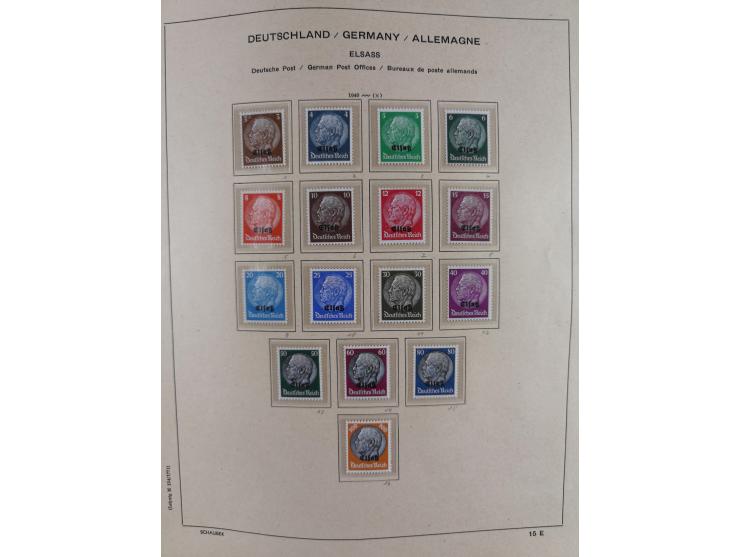 1840/1945, in den Hauptnummern fast komplette ungebrauchte und gestempelte Sammlung Deutsches Reich inkl. Dienstmarken ab Alt